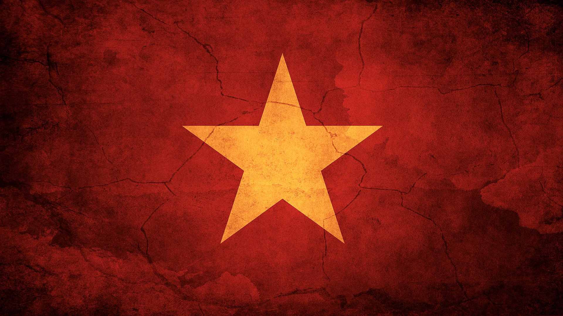 flag vietnam star red