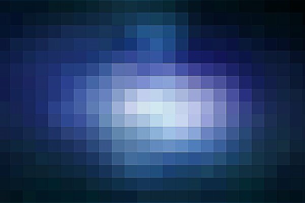 Minimalistischer blauer Hintergrund mit Pixeln