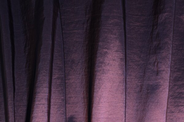 Curtains with folds of thick fabric