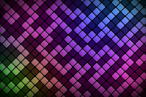 Multicolored squares, with a mild soothing effect