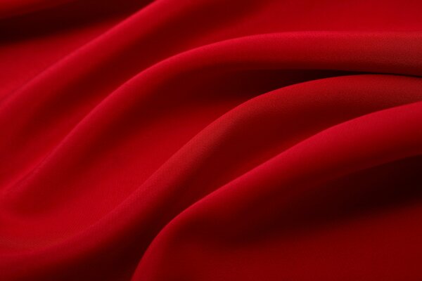 The rich red color of the fabric has a beautiful combination of texture