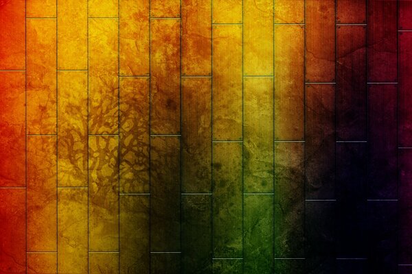 Rainbow texture with silhouettes of trees