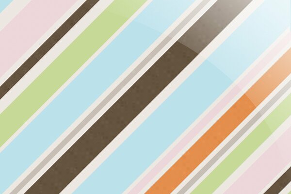 Multi-colored side stripes of different widths