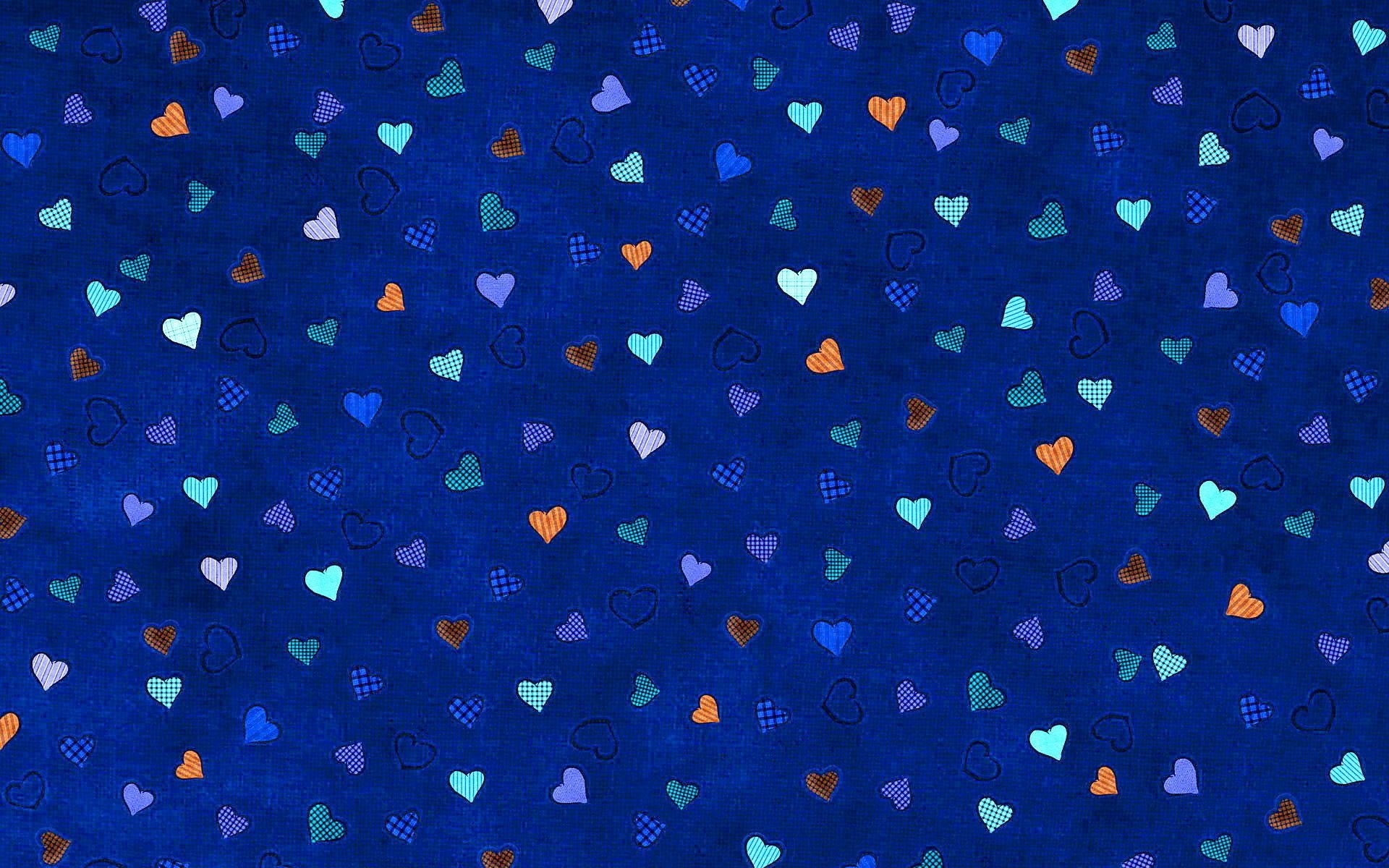 heart blue background