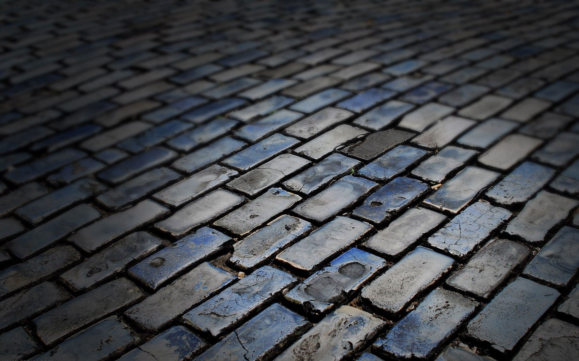 texture pierres briques trottoir route sombre couleurs