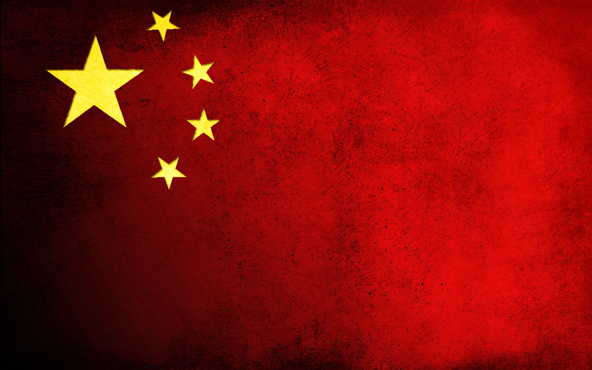 cina bandiera rosso stelle fango