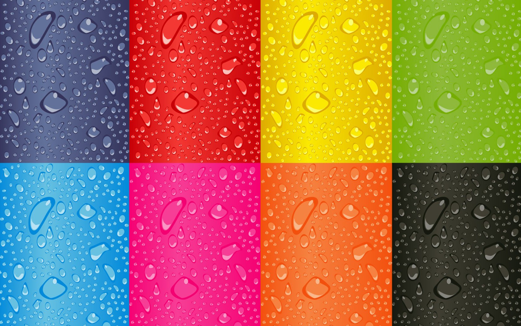 tropfen farbe regenbogen wasser