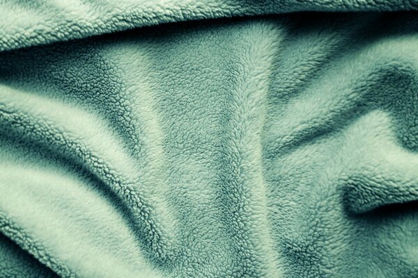 Texture douce couverture verte