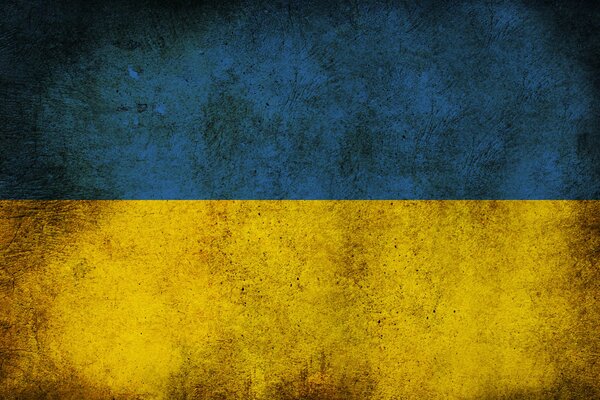 Bandiera ucraina combinazione di colore giallo e blu