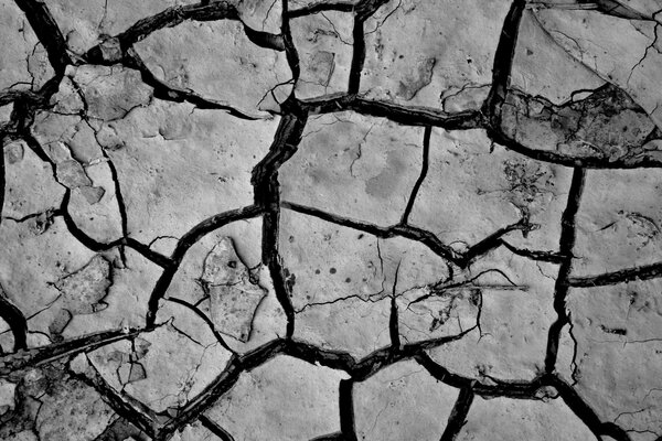 Naturaleza y grieta o grieta en el Suelo