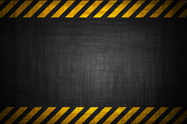 Danger lines on a black background