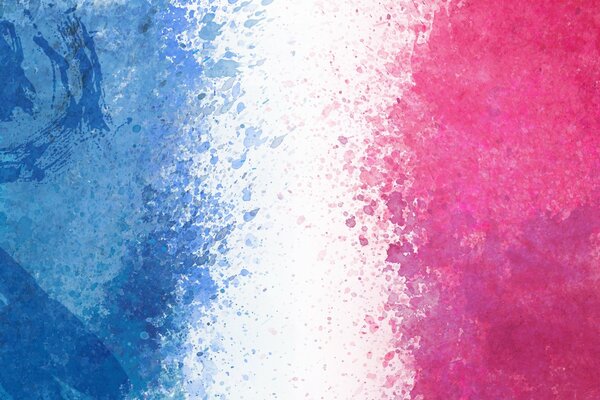 Fond flou bleu blanc et rose