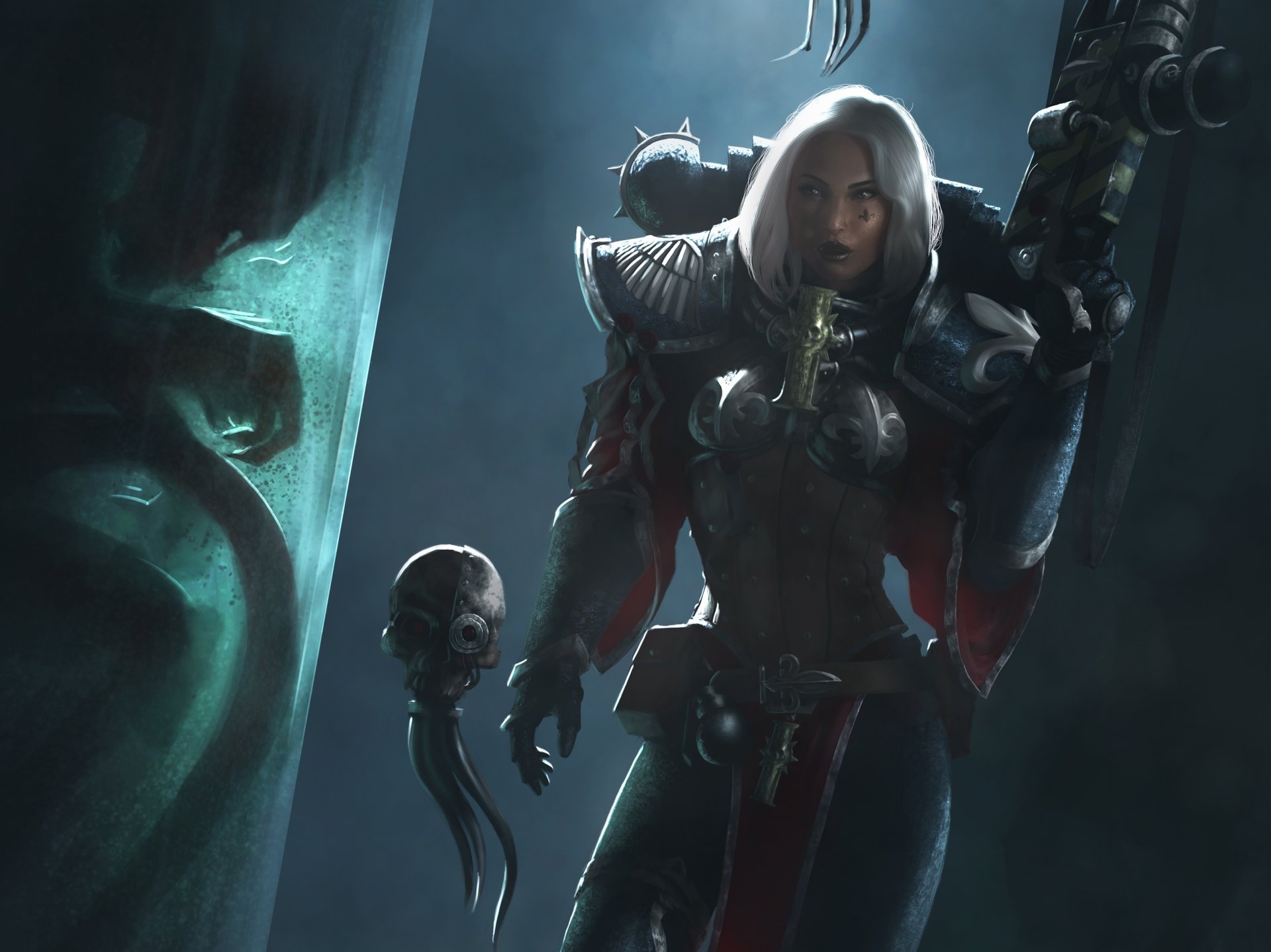 sœurs de la bataille adepta sororitas warhammer 40k art fille fiction warhammer