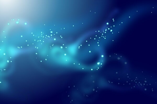 Blue background with bright dots