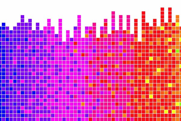 Helles Spektrum. Positive Visualisierung. Fröhlicher Rhythmus