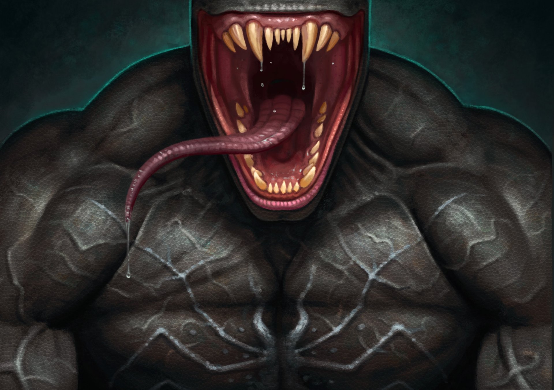 symbiote bande dessinée art langue eddie brock