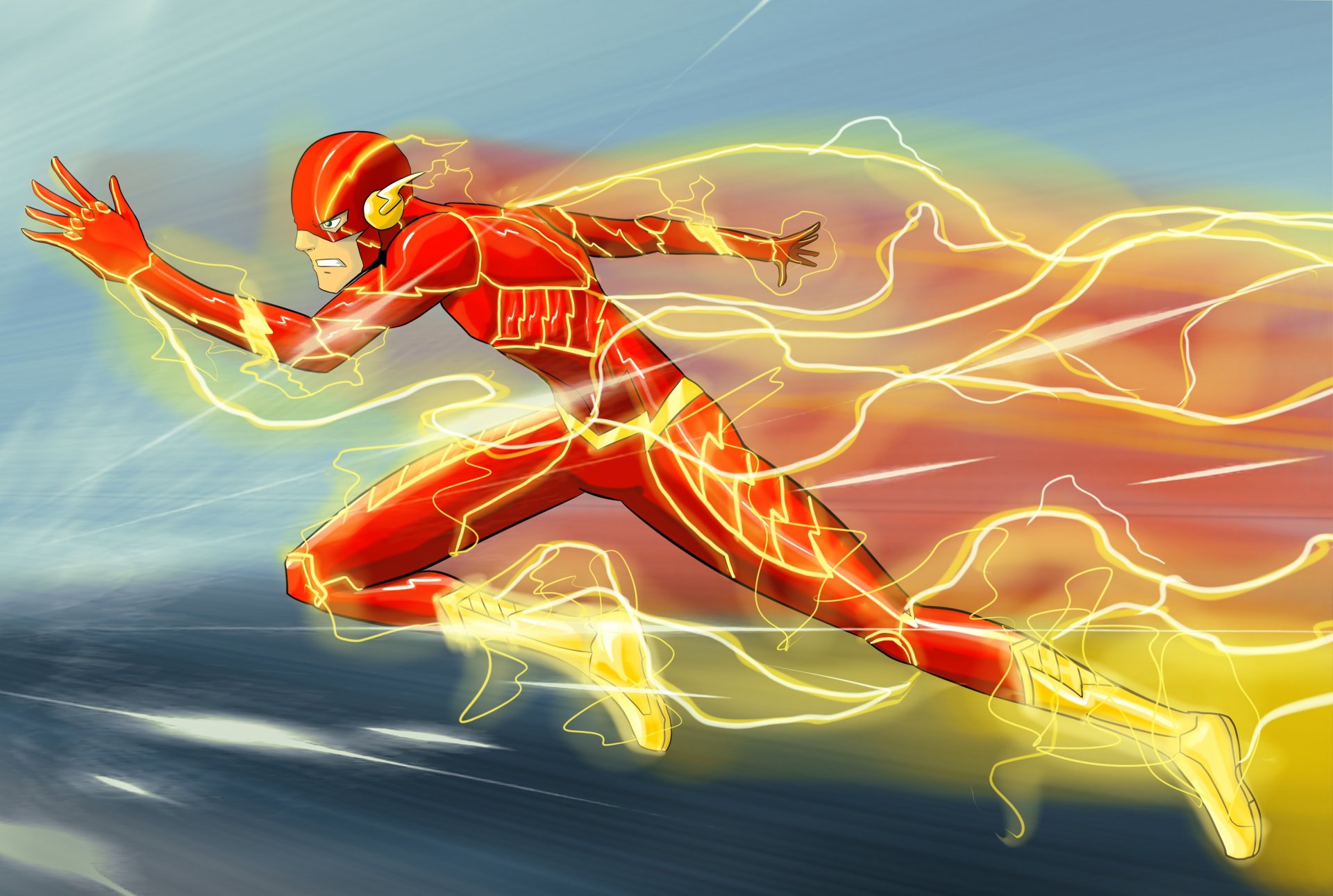 flash dc comics flash arte velocità