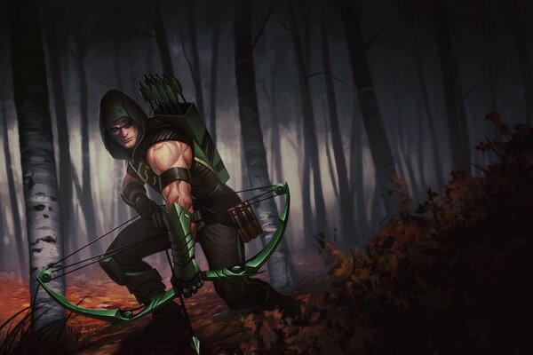 Oliver Queen en la imagen de Green Arrow