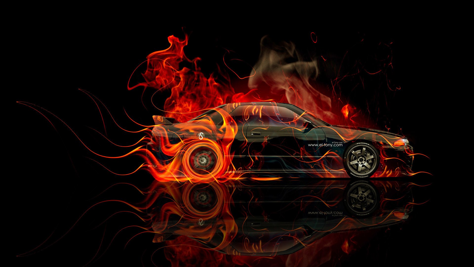 tony kohan nissan skyline gtp r32 feuer orange schwarz seite jdm el tony cars photoshop wallpaper kunst design nissan skyline gtp p32 feurig auto feurig auto seitenansicht hintergrund kunst 2014