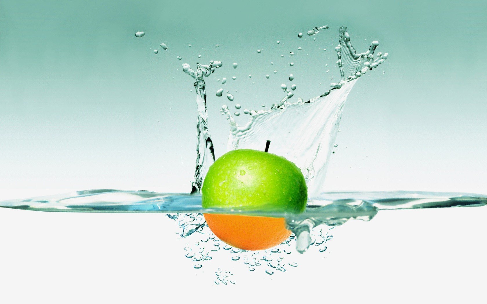 apfel wasser spritzer tapete