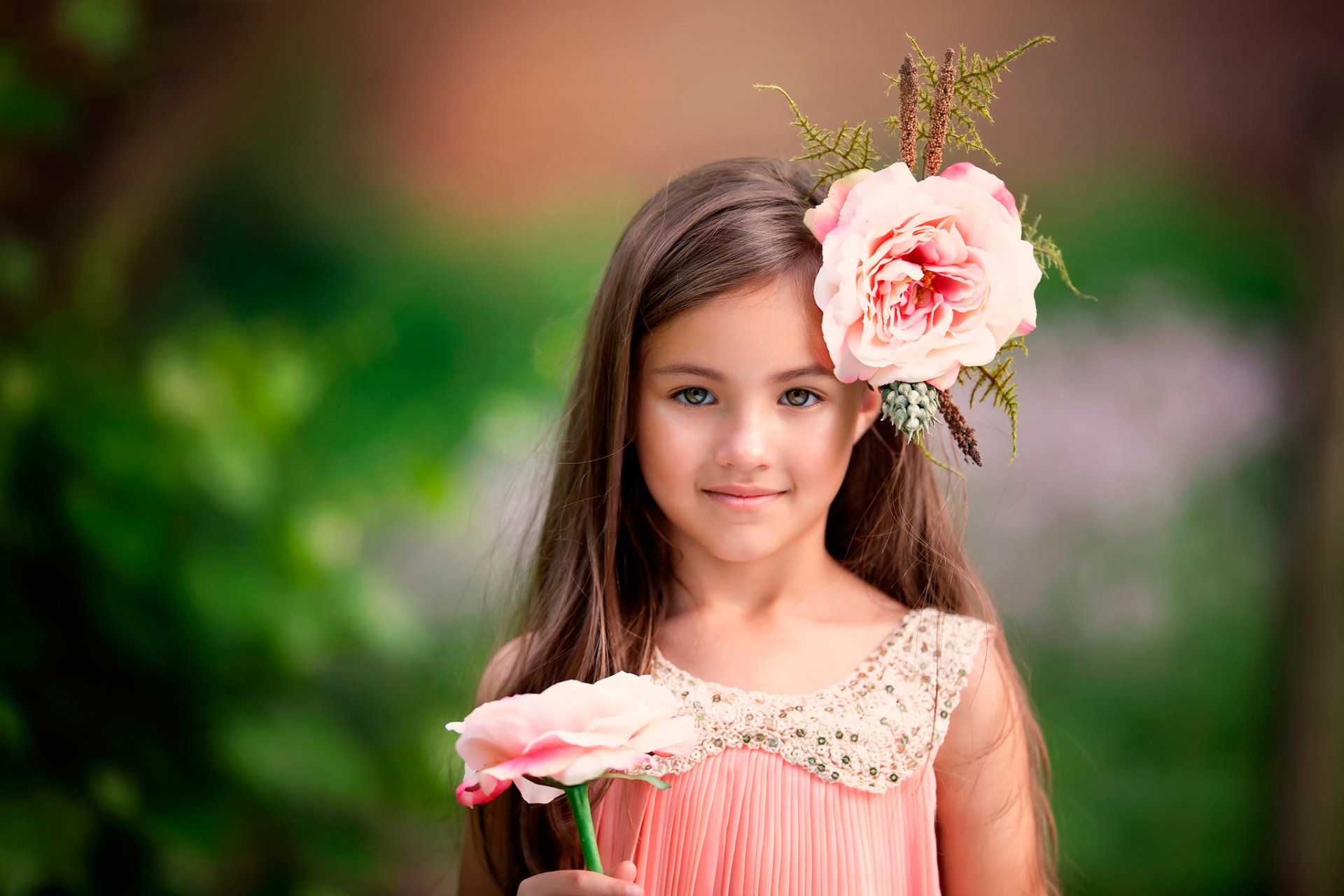 little flower girl child photography smile flower beautiful eye