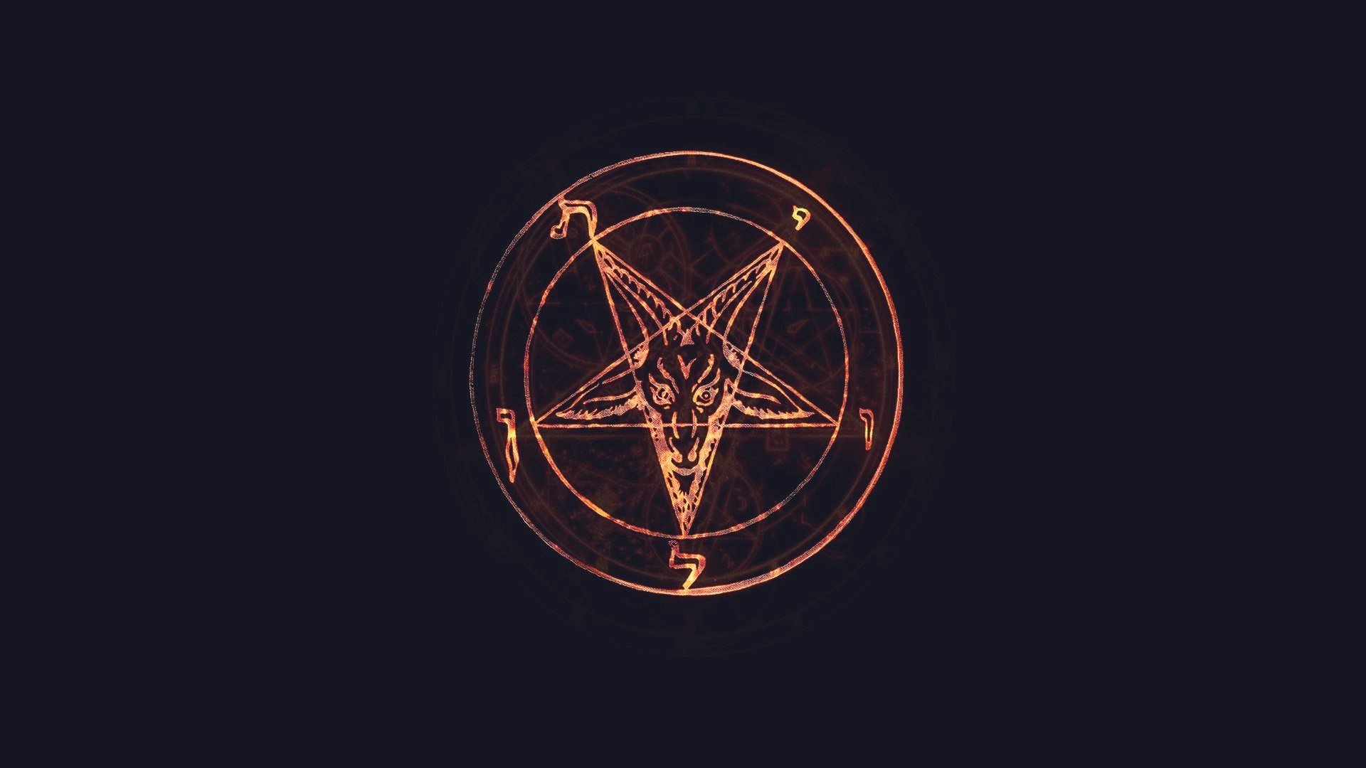 pentagramme lucifer satan lueur