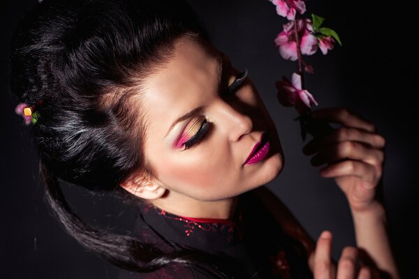 Sakura-Stil Make-up