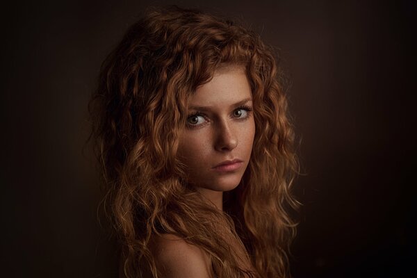 Photo de Stepan Gladkov fille avec des taches de rousseur