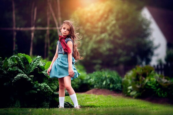 Beautiful girl on a photo shoot