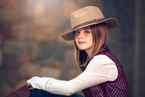 Chapeau de cowboy pour petite princesse