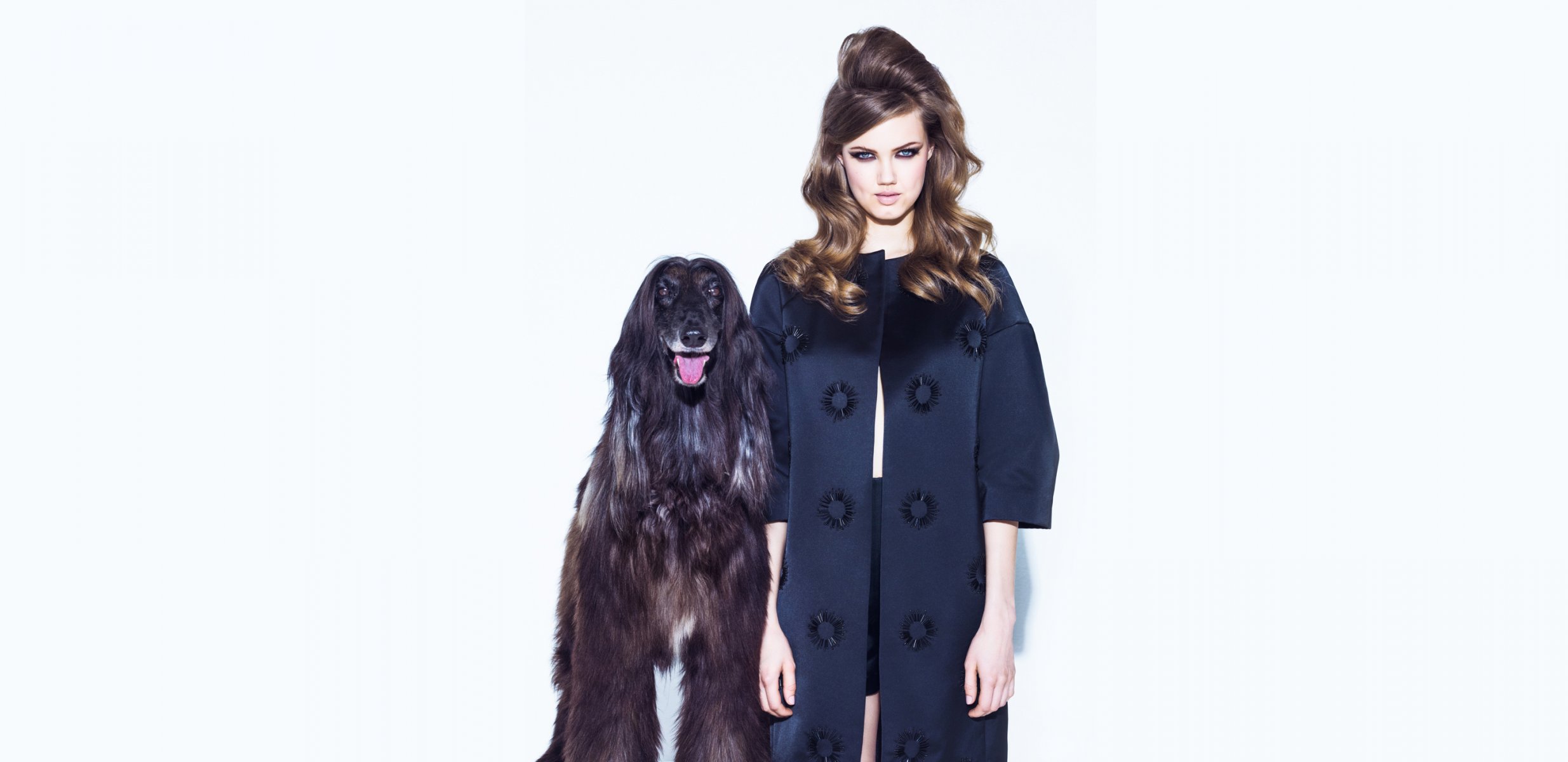 lindsey wixson photoshoot dog retro vogue