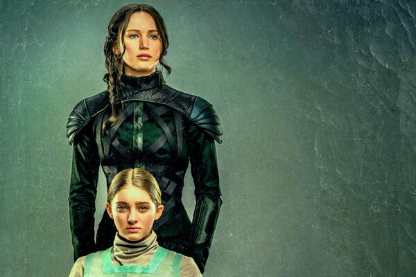 Kunst, die auf den Hungerspielen basiert - Katniss mit seiner Schwester Primrose