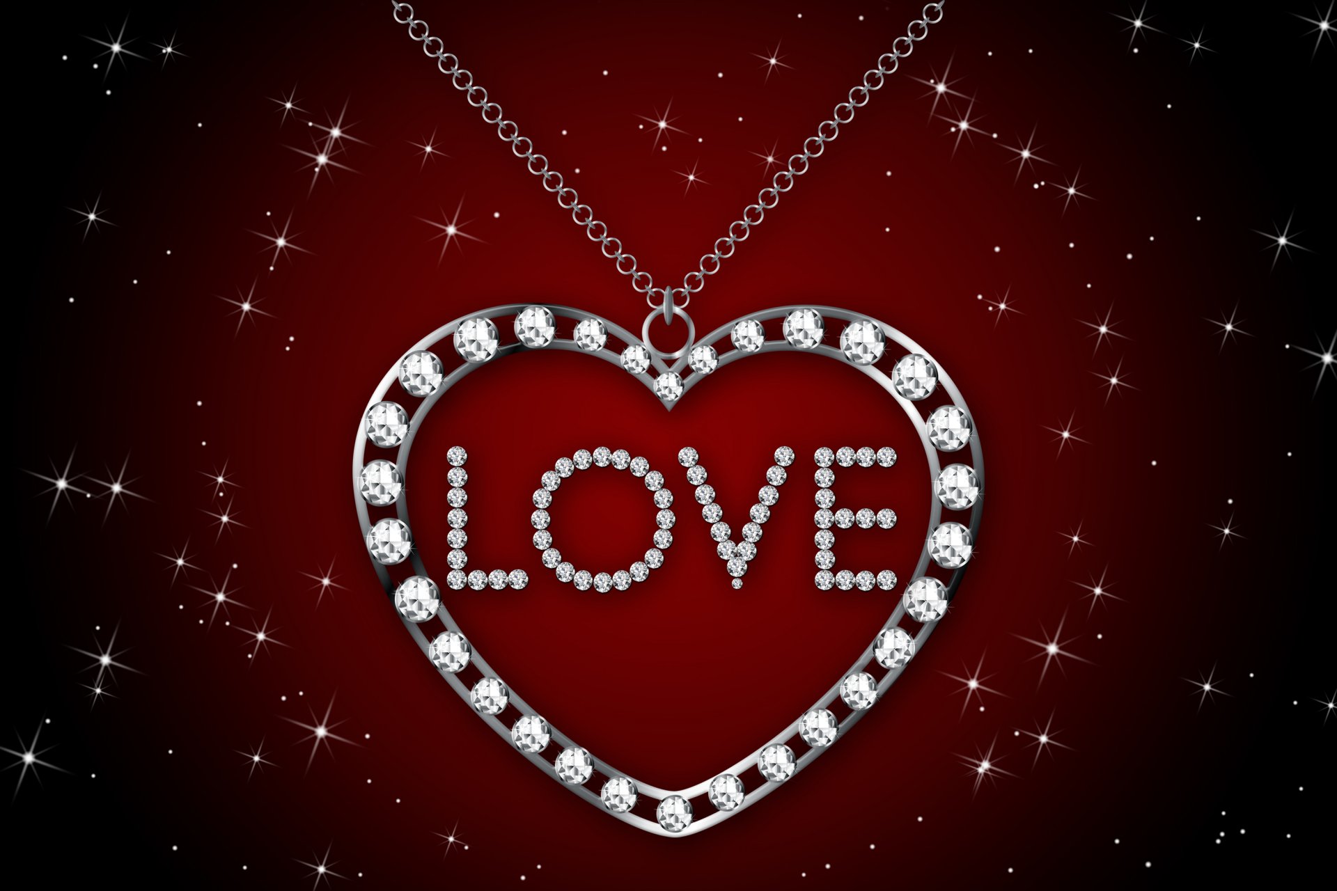 amour je t aime diamants brillant glamour marika design collier argent