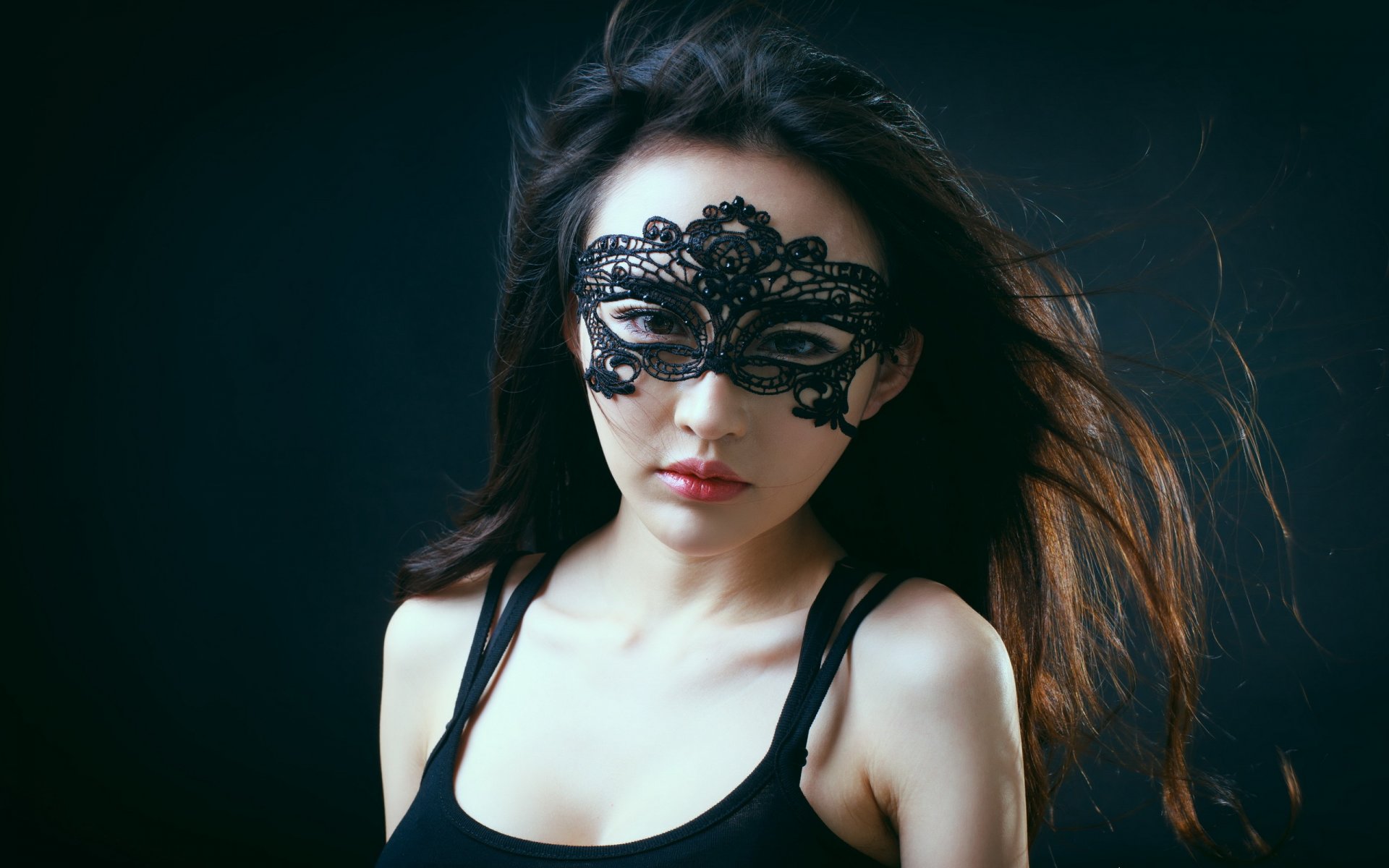 girl asian view mask style