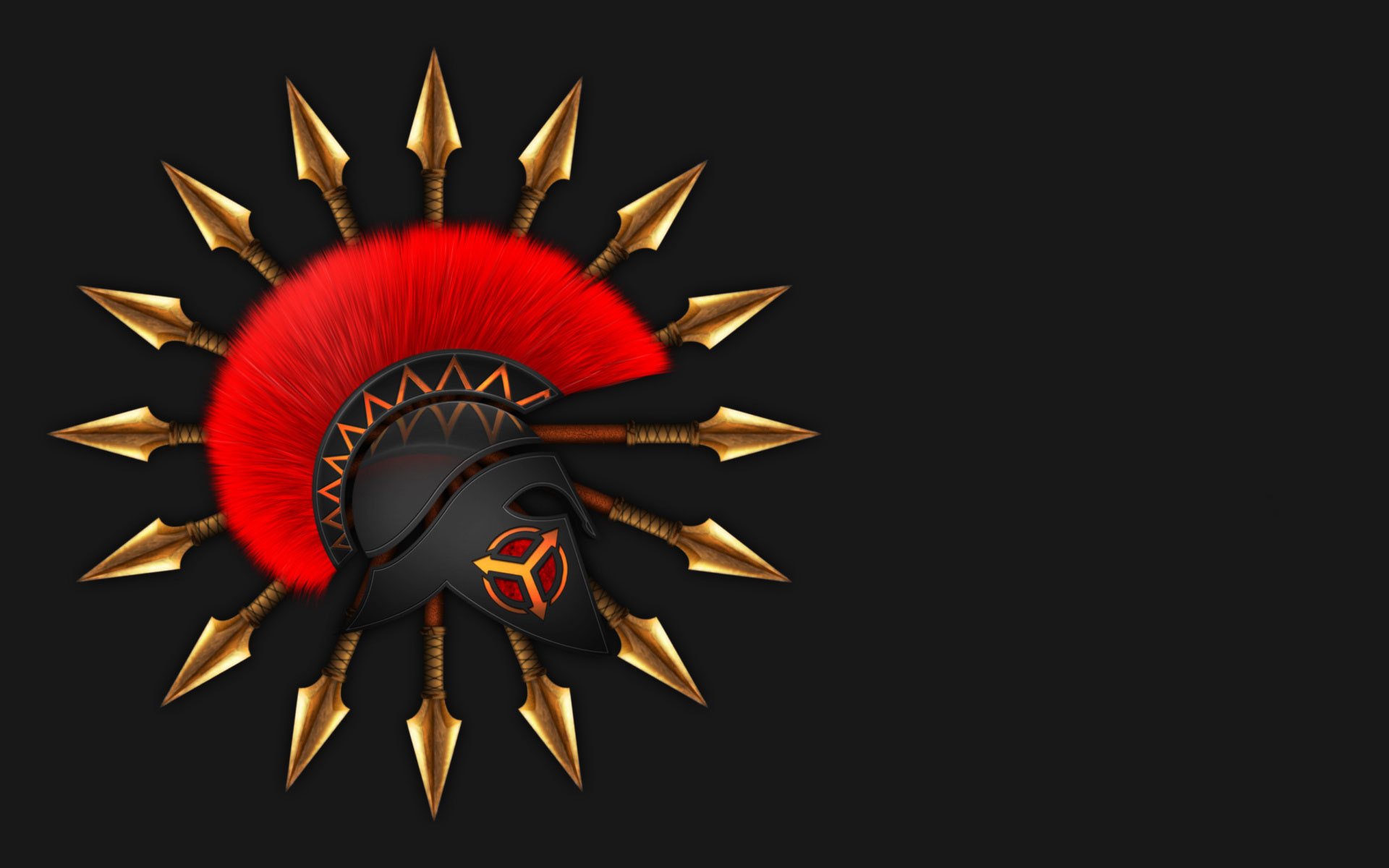 helmet spear sparta background