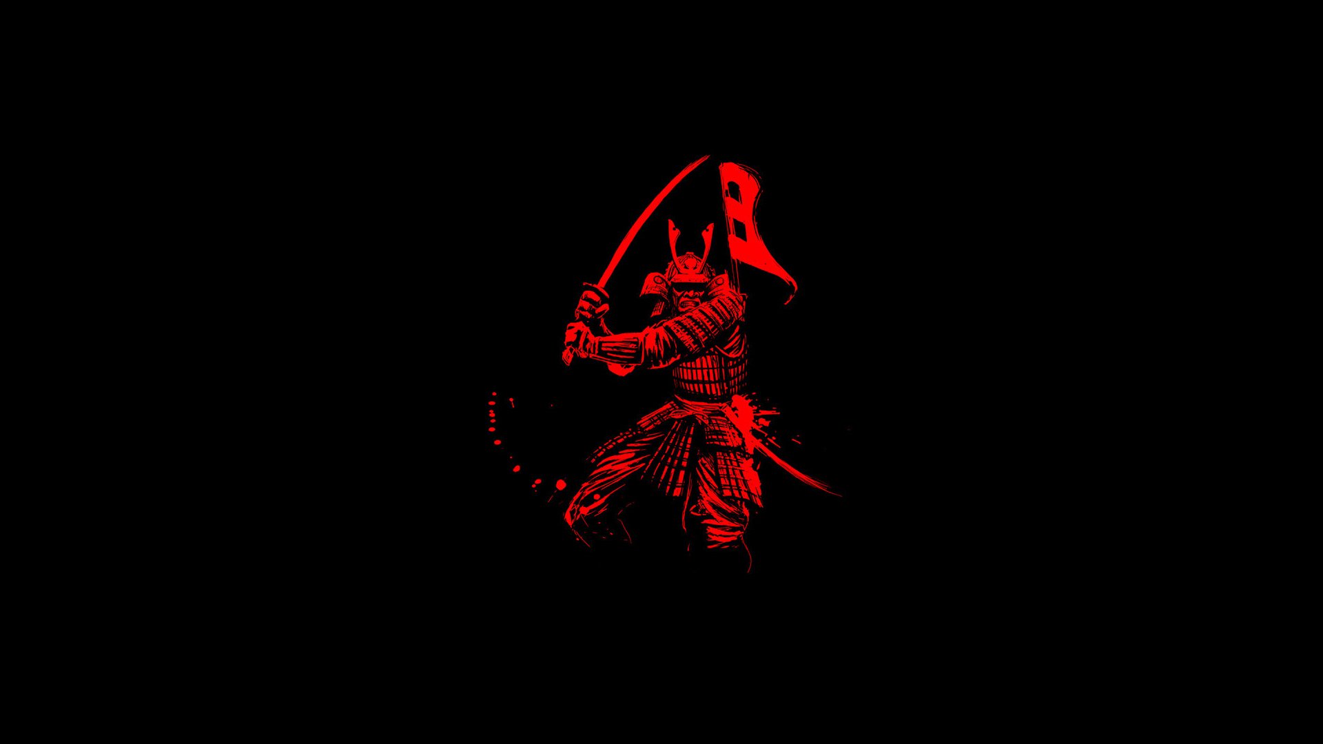 amurai warrior katana background