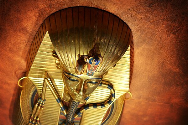 Mask of Pharaoh Tutankhamun made of gold