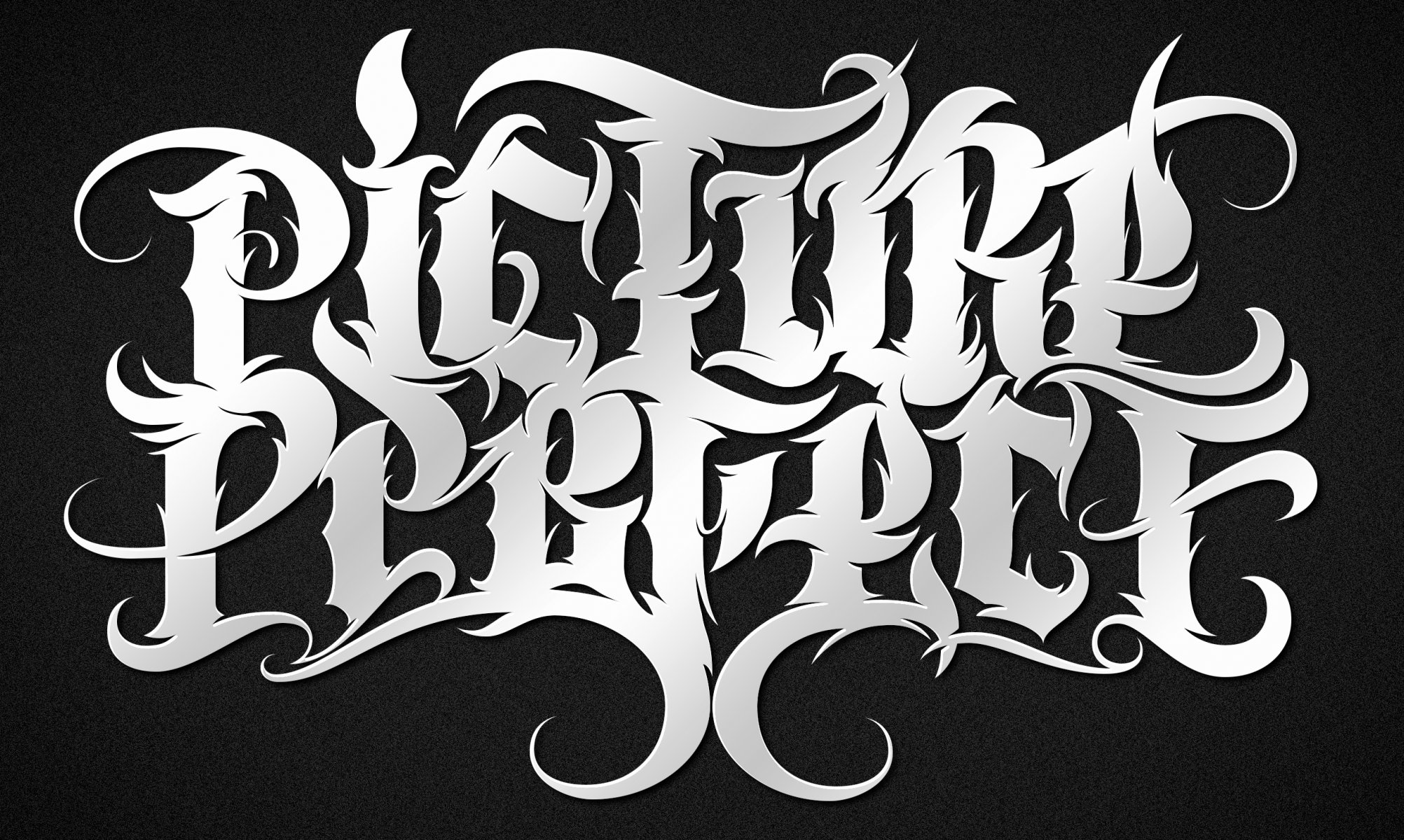 picture perfect lettering lettering arte logo