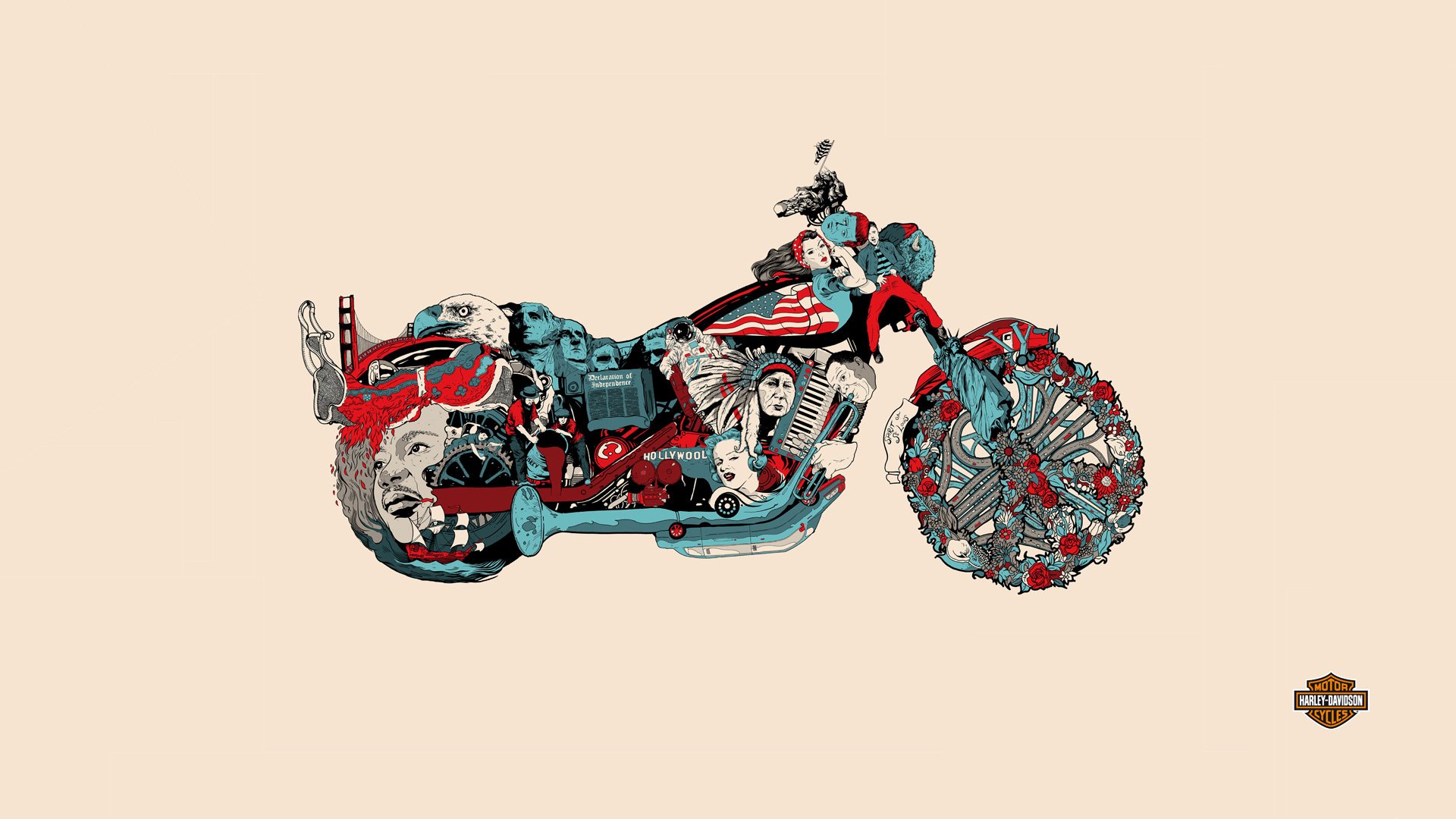 harley davidson history motorcycle bike background