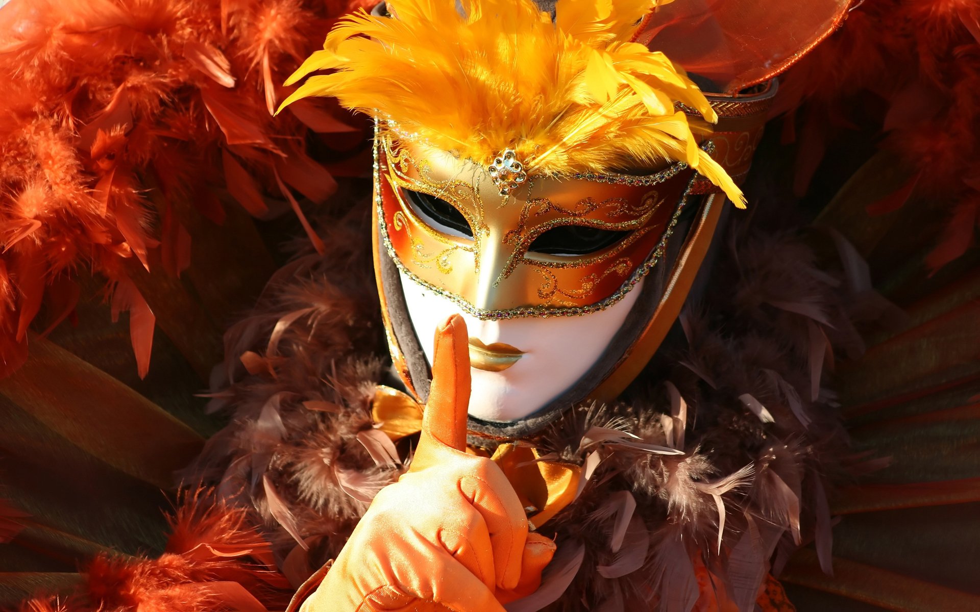 carnevale guanti costume maschera