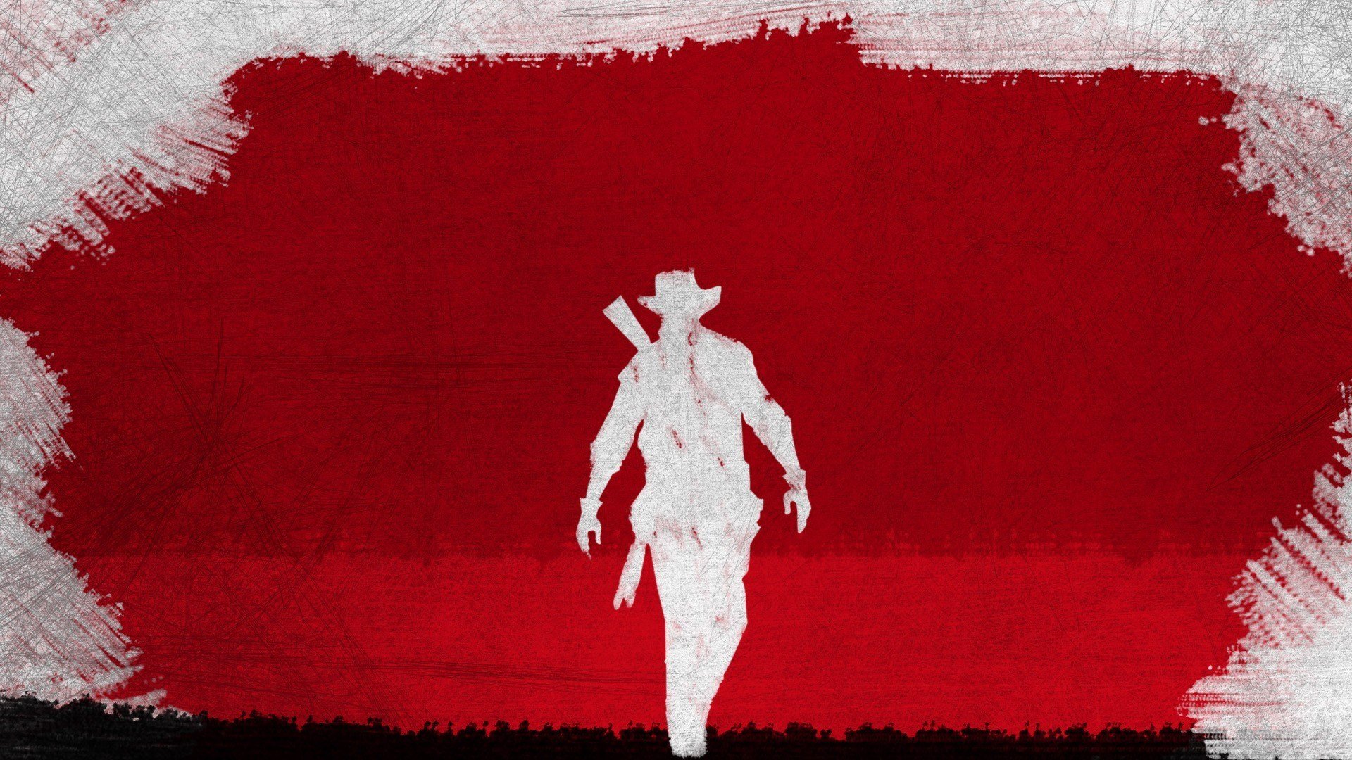 django unchained - imagen en rojo y blanco película + estilo