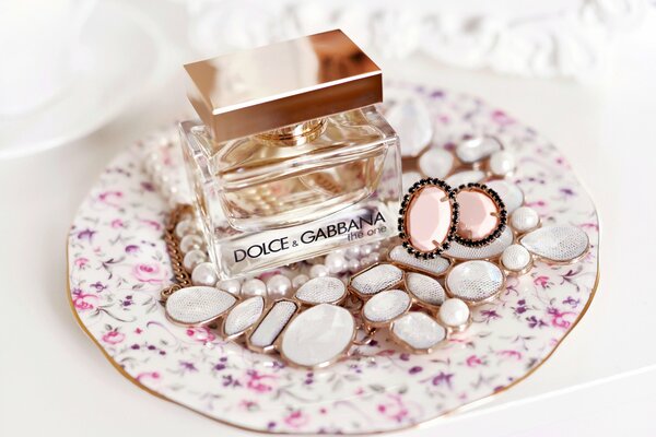 Dolce&gabbana perfume on a light background