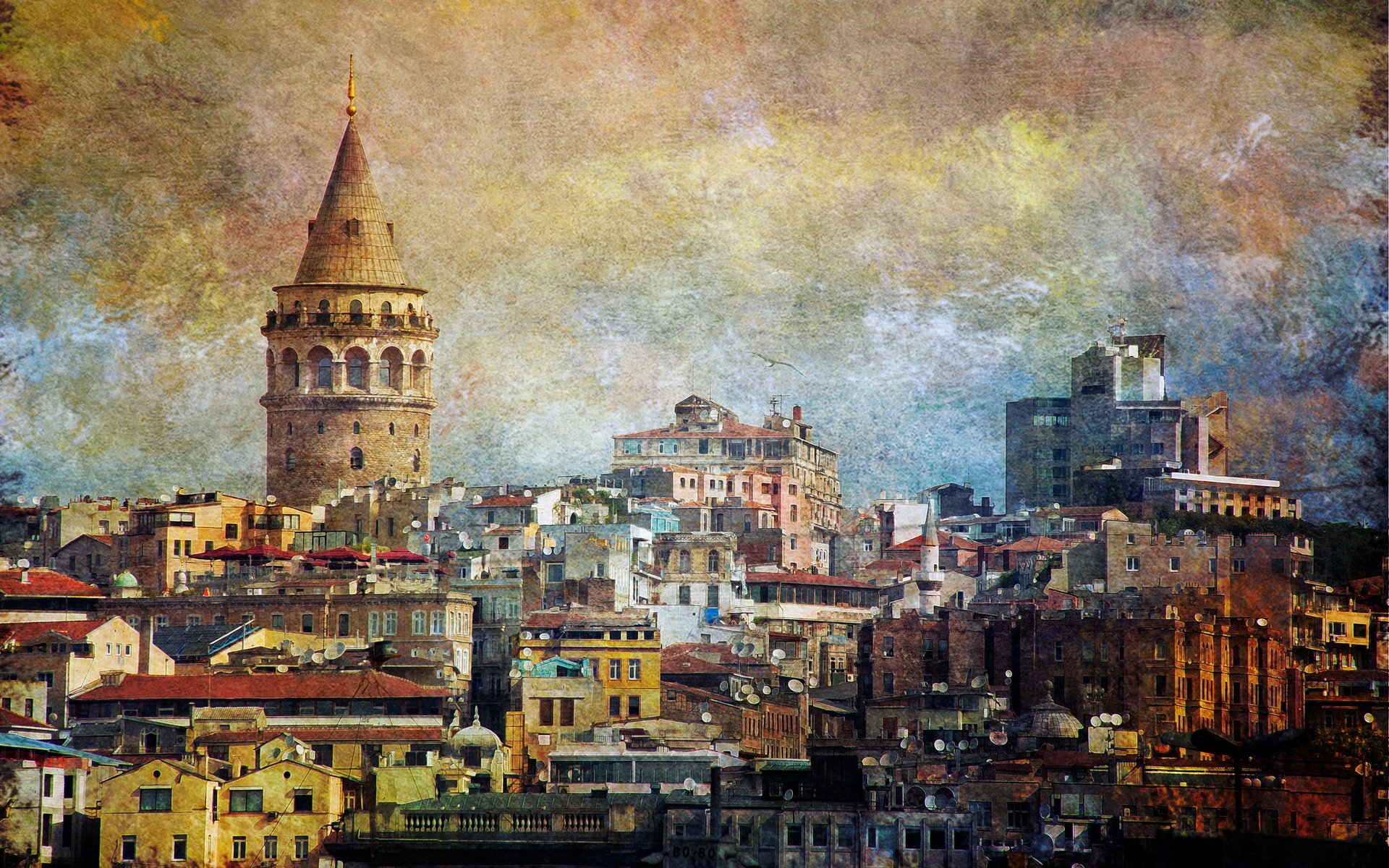 città edifici stile istanbul