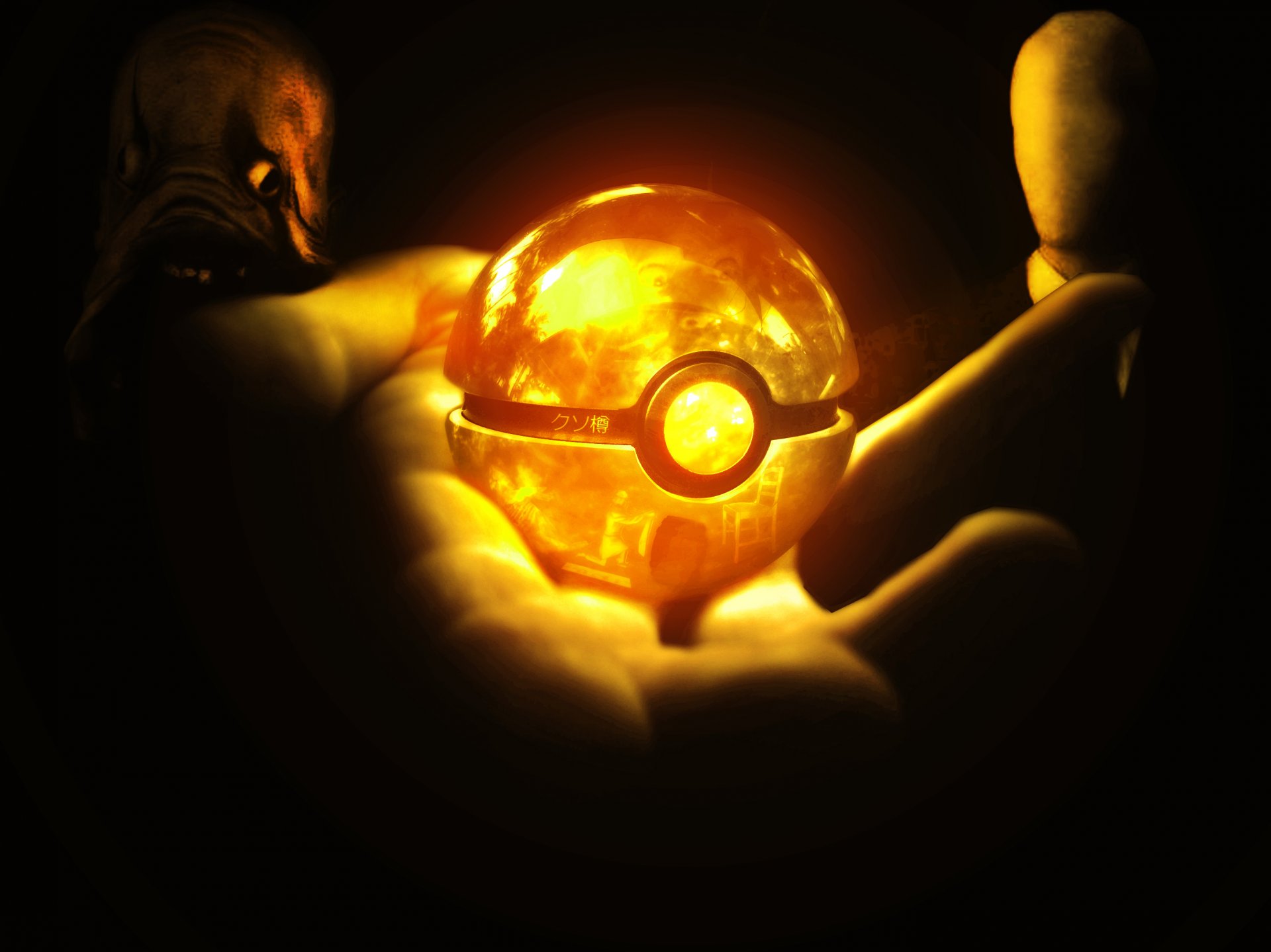 hand pokeball art