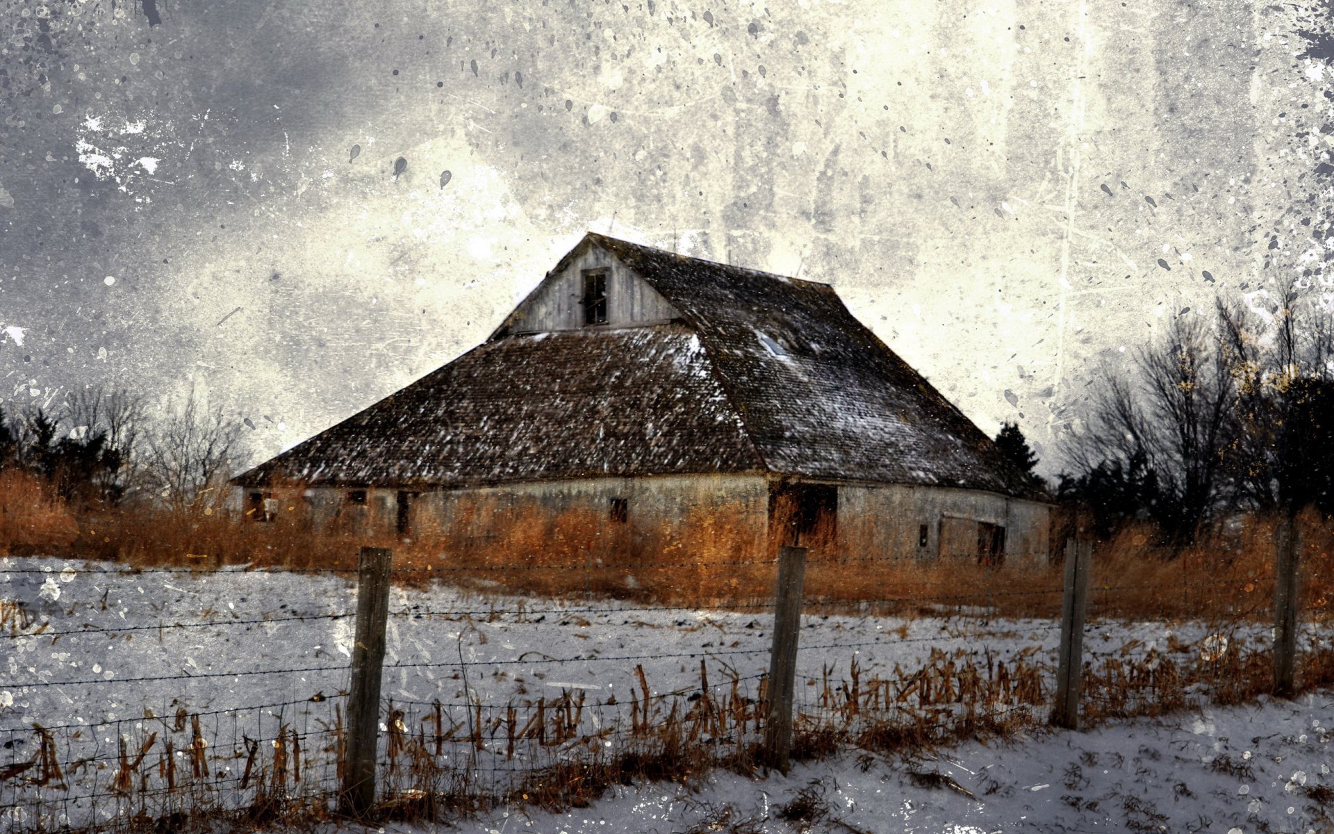 casa paesaggio sfondo stile