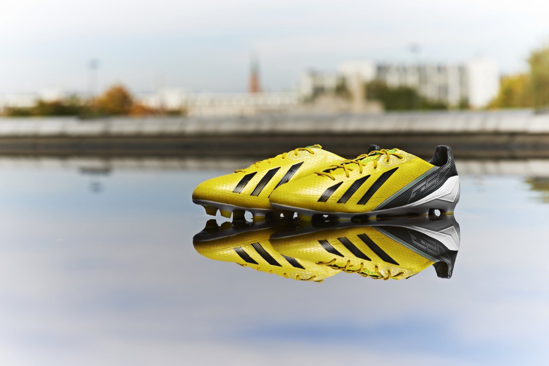 adidas adidas boots shoes reflection yellow