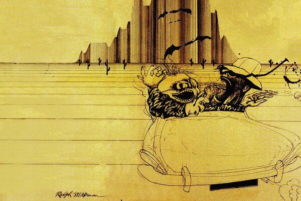 Reproducción del miedo y el odio por Ralph Steadman