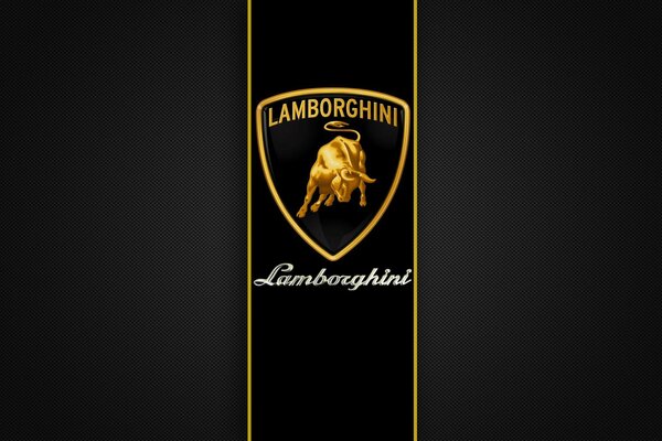 Das Emblem der italienischen Firma Lamborghini