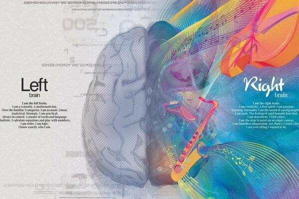 Créatif. Le cerveau perçoit beaucoup d images