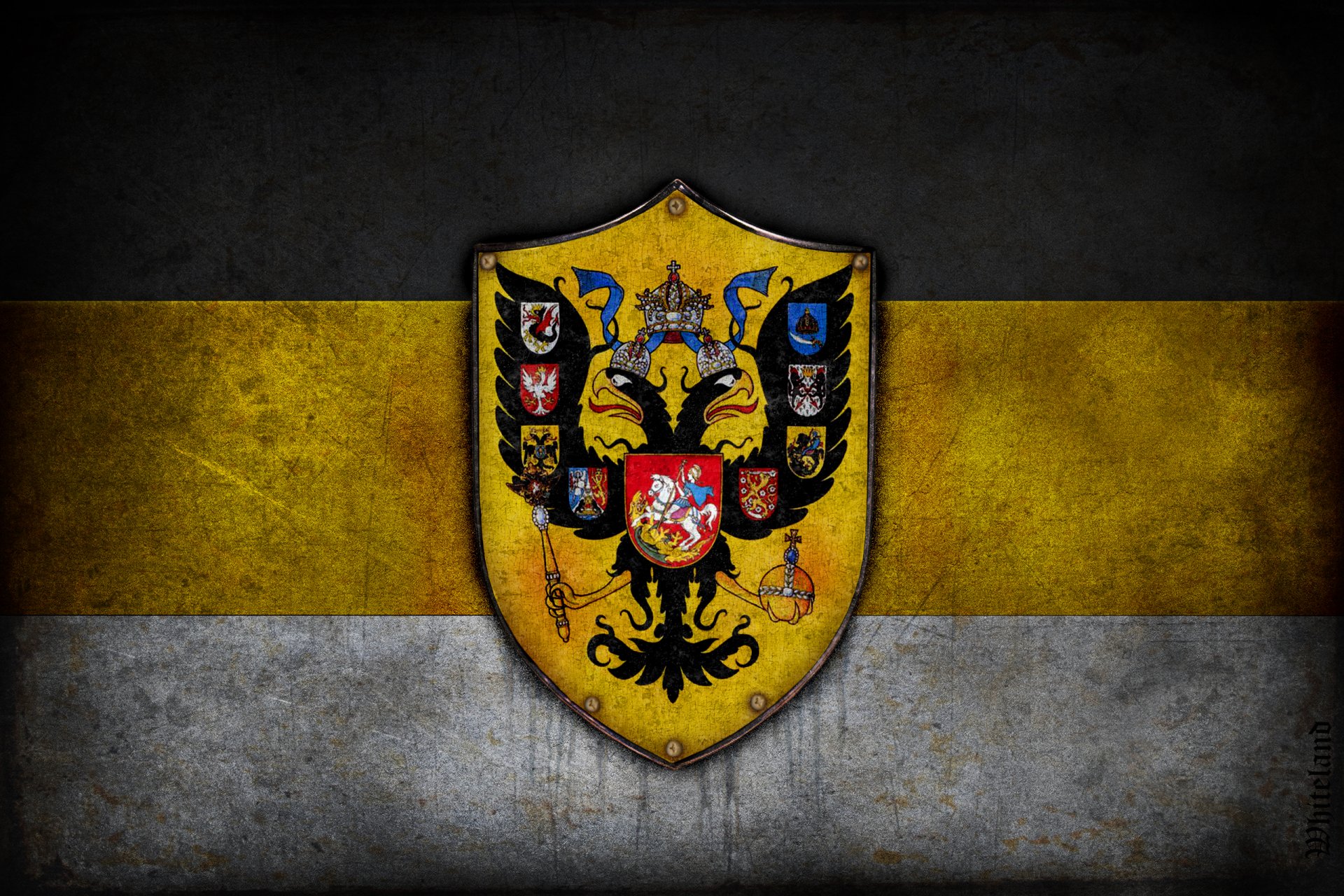 flag empire coat of arm